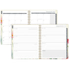 Cambridge 2027 Large Weekly/Monthly Planner - 11-¼" H x 9" W - Garden - Bilingual-12 months of weekly/monthly planning