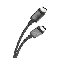 Scosche High Performance 240W USB-C to USB-C Braided Cable - 4 ft - Black-Handles up to 240W for rapidly charging your device