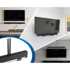Mount-It! Universal Soundbar Mount Brackets - Wall Installation-Two easy installation options available: on the wall or to the back of your TV for seamless integration