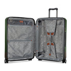 Ricardo Beverly Hills 25" Montecito 2.0 Hardside Check-in Luggage Upright - USB Port - Hunter Green-Top and side carry handles with bottom carry grip - Makes lifting, carrying, and loading the suitcase easier from multiple angles