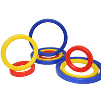 Educational Advantage Giant Activity Rings - Set of 9-Roll them, sort by colour and size, or sort materials into them.