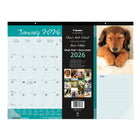 Blueline 2026 Best Friend Monthly Desk Pad Calendar - 22" x 17" - Bilingual-Different dog image on each month 