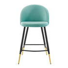 Modway Cordial Performance Velvet Counter Stools - Mint - Set of 2-8