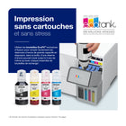 Epson - Imprimante multifonction couleur sans fil EcoTank ET-2980 à réservoirs d’encre géants - Blanc-REMPLISSAGE SIMPLE DE L’ENCRE — réservoirs d’encre géants et bouteilles d’encre EcoFit uniques qui facilitent le remplissage des réservoirs et aident à prévenir le dessèchement de l’encre