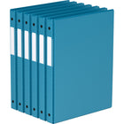 Davis Group Premium Economy Binder - Round Ring - 5/8" - Turquoise Blue - 6 Pack-3 Ring Binder