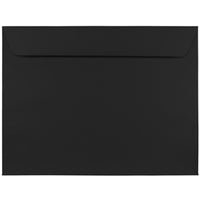JAM Paper 9 x 12 Booklet Envelopes, Black, 1000 Pack (2112755B)-Size: 9" x 12"