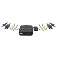 IOGEAR 2-Port 4K USB DisplayPort Cable KVM Switch-DisplayPort computer switch
