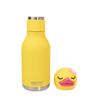 ASOBU Duck Bestie Bottle- Vacuum Insulated - Stainless Steel - Silicone Straw - 16oz-Detachable silicone animal head 