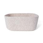 My Home My Living Strong Felt Oval Basket 3-Piece Set - 12.5"L x 9.5"W x 5.75"H - Cream-Stylish and functional design make the containers ideal for decoration and storage