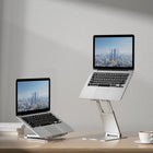 ShoppingAll Ergonomic Height Adjustable Laptop Stand Riser - Silver - 4 Pack-1 Year Limited Manufacturer Warranty