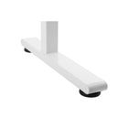 Uplite Height Adjustable Sit-Stand Ergonomic Desk - White-TELESCOPIC HEIGHT ADJUSTMENT - The strong legs use telescopic adjustment transitioning from sitting to standing in no time.