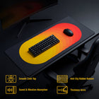 ONEofZERO Large Premium Mouse Pad - Rhythmicore Solar Flare-Dimensions: 35.4" L x 15.7" Lx 0.15" H