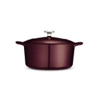 Tramontina Enameled 5.5 Qt Cast Iron Covered Dutch Oven - Majolica Red-Elegant and Resilient Design: Features a porcelain-enamel exterior with a sprayed finish for durability and a stylish touch to complement any kitchen