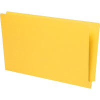 Pendaflex Reinforced Yellow End-Tab File Folders - Legal Size - 50/Box-Assign separate colours to different categories within your shelf system