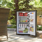 Danby 4.4 cu. ft. Outdoor Fridge - Black/Stainless Steel-Environmentally friendly R600a refrigerant