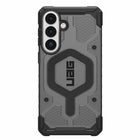 UAG Pathfinder Rugged Cell Phone Case Clear with Magnets for Galaxy S26+ - Ash/Black-Eco: Black TPU Bumper is PCR Recycled Material 25% of Case