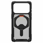 UAG Plasma XTE Compatible with MagSafe Rugged Case for iPhone 17 Pro - Black/Pop Orange-Integrated Kickstand