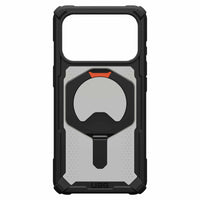 UAG Plasma XTE Compatible with MagSafe Rugged Case for iPhone 17 Pro - Black/Pop Orange-Integrated Kickstand