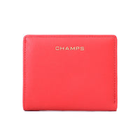 Champs Iconic Hybrid Wallet - Red-RFID Blocking Card Holder