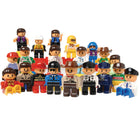 Cre8tive Minds People for Preschool Sized Building Blocks - Set of 20-Figures that interlock with most preschool sized building bricks