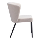 Zuo Aimee Dining Chair - Beige - Set of 2-3 year limited warranty