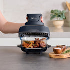Ninja Crispi 4-in-1 Portable Glass Air Fryer Cooking System-THERMAL SHOCK RESISTANT: Borosilicate glassware can go from frozen to crispy in minutes.