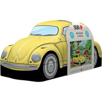 Eurographics VW Beetle Camping Shaped Tin Puzzle - 550 Pieces-Recycled board