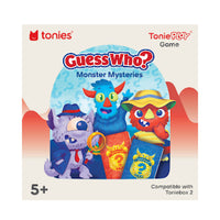 Tonies Tonieplay Guess Who? Monster Mysteries - English-Simple to use: place a Tonieplay disc on top of the Toniebox 2, squeeze an ear, add the Tonieplay controller to the light ring, press play