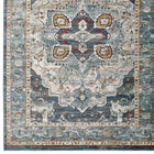 Modway Tribute Diantha Distressed Vintage Floral Vintage Medallion Area Rug - 5 ft W x 8 ft L - Multicolor-45% Frise Polypropylene and 55% Polyester