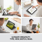 Logitech Folio Touch Keyboard Case for iPad Air 11" (M2) / (M3) / (M4) & iPad Air (5th generation) - Graphite-Four Use Modes: Type, sketch, view and read - if you need to get something done on your iPad Air, choose from four versatile use modes to get it done