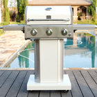 Kenmore 3 Burner Pedestal Gas Grill - Pearl-Primary Cooking Area: 381.8 square inches.