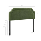 Modway Magnolia Upholstered Fabric King Size Headboard - Foliage-Padded King Size Headboard