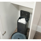 Sauder HomePlus Robot Vacuum Storage Cabinet - Soft White-Two adjustable shelves provide versatility