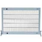 PawHut Freestanding Pet Gate with 41"-72" Adjustable Length - Grey-Blue-Colour: Grey-Blue 