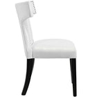 Modway Curve Dining Chair - White-Dense Foam Padding for Comfort