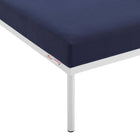 Modway Harmony Sunbrella Outdoor Patio Aluminum Ottoman - Navy-7