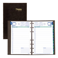 Blueline 2026 MiracleBind CoilPro Daily Refillable Planner 8" x 5" - Black - Bilingual-12-Month: January 2026 to December 2026