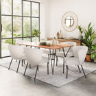 Zuo Aimee Dining Chair - Cream - Set of 2-Dimensions: 23.2" L x 24.2" W x 31.1" H
