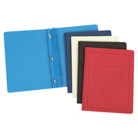 Staples Paper DUO-TANG Report Covers - 5-Colour - 10 Pack-Embossed title panel
