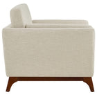 Modway Chance Upholstered Fabric Armchair - Beige-Dense Foam Padded Cushions