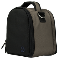 Vangoddy Padded Camera Shoulder Bag - Steel Grey-Padded construction helps protect a compatible digital camera during storage and travel