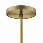 Modway Mercer 4-Light Pendant Light - White/Satin Brass-Professinoal Installation Required