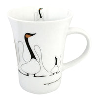 Oscardo Learning by Benjamin Chee Chee Porcelain Mug - 295ml-Indigenous Art Design - Learning by Benjamin Chee Chee, Ojibway artist, First Nations artwork celebrating cultural heritage and tradition