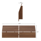 Nexera Panoramic Headboard - Queen Size - Walnut-6