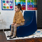 Bouncyband Rocking Soft Sensory Chair-DURABLE: This comfortable heavy-duty faux-leather and polyurethane foam flexible seating is made for years of use. To clean simply wipe the surface with a damp cloth or sponge using soapy water or mild detergent.