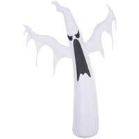 HOMCOM 6' Lit Inflatable Skinny Ghost Halloween Decoration-The white ghost bring a cohesive Halloween display together 