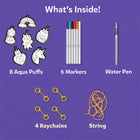 Skillmatics Aqua Puffs Princess and Unicorn-Simple water brush technique—no paint or markers needed