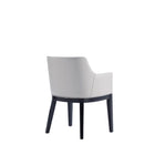 Manhattan Comfort Gansevoort 22.5" Modern Faux Leather Upholstered Dining Armchair - Light Grey-Made to Last. Commercial Grade Product