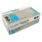 Suretouch 330 Series Nitrile Powder Free Disposable Gloves - Medium - Blue - 100 Pack-Rolled cuff and wing thumb