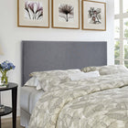 Modway Region Upholstered Queen Headboard - Smoke-Fine linen upholstering